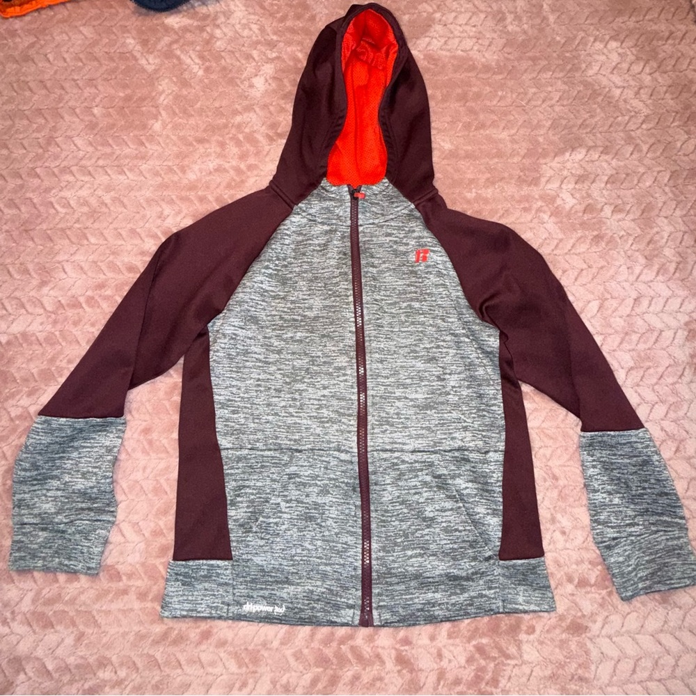 Youth Russell Athletic Maroon & Grey Jacket 10/12